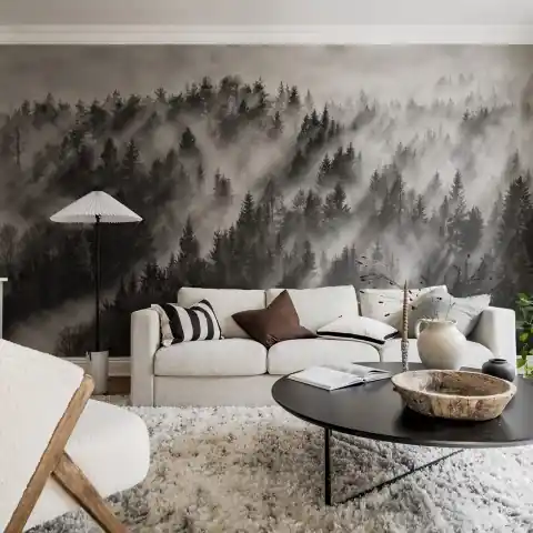 Fototapet, Foggy Forest, Rebel Walls Bestseller