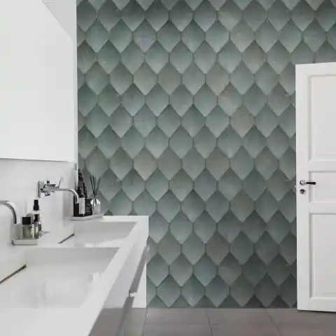 Retur ușor Fototapet, Osaka Tiles, Emerald, Rebel Walls