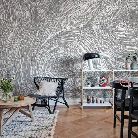 Bestseller Fototapet, Serenity, Graphite, Rebel Walls