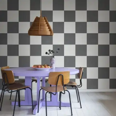 Fototapet, Chess, Black & White, Rebel Walls Reducere de preț