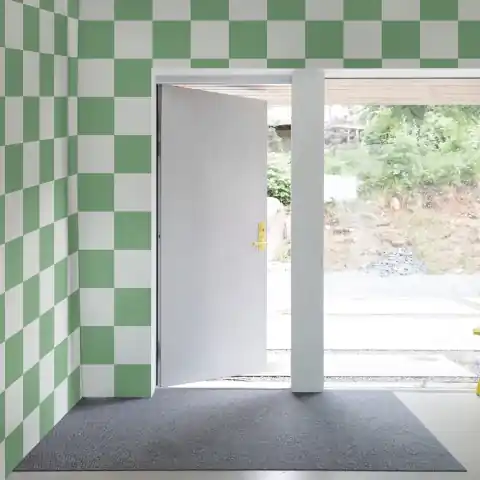 Calitate înaltă Fototapet, Chess, Green, Rebel Walls