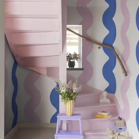 Lichidare de stoc Fototapet, Wobbly, Blue & Pink, Rebel Walls