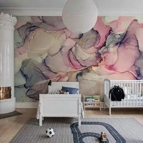 Retur gratuit Fototapet, Pink Watercolors, Rebel Walls