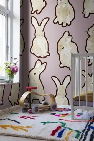 Lichidare de stoc Fototapet, Year of the Bunny, Lilac, Rebel Walls