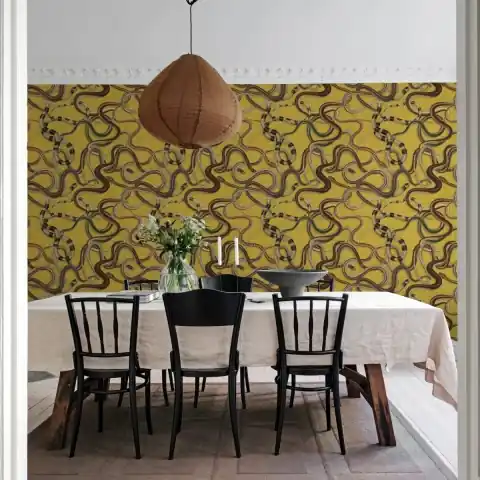 Ofertă limitată Fototapet, Snakey, Yellow, Rebel Walls