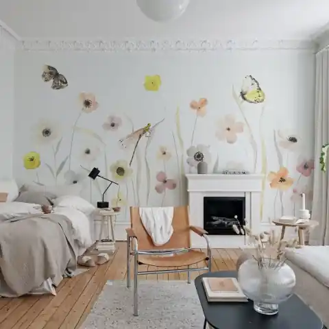 Cel mai vândut Fototapet, Pastel Flowers, Rebel Walls