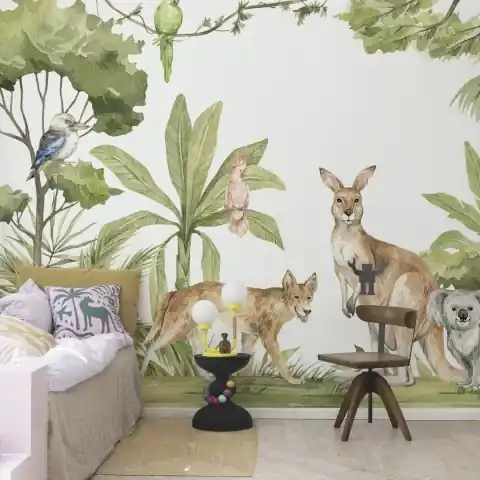 Plată sigură Fototapet, Jungle Animals, Rebel Walls
