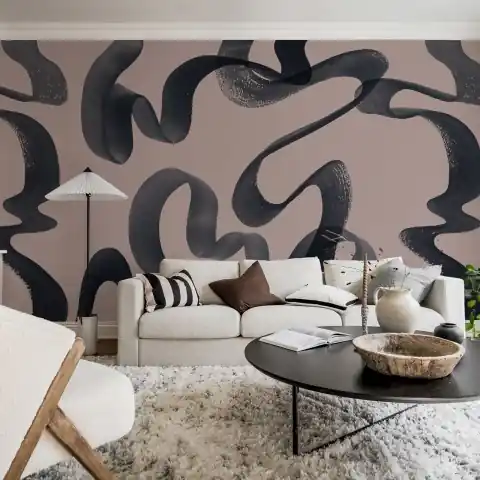 Fototapet, Waves, Pink, Rebel Walls Expediere rapidă