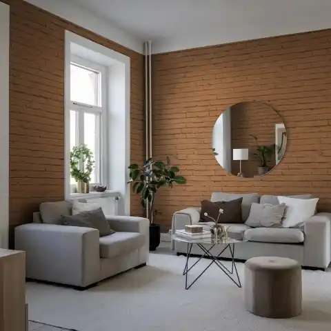 Mai ieftin Fototapet, Wall of Bricks, Terracotta, Rebel Walls