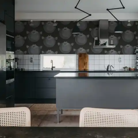 Fototapet, Puffer Fish, Black, Rebel Walls Reducere
