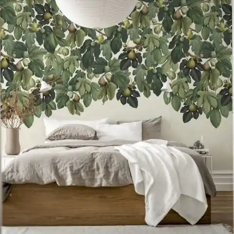 Ultima șansă Fototapet, Dangling Figs, Green, Rebel Walls