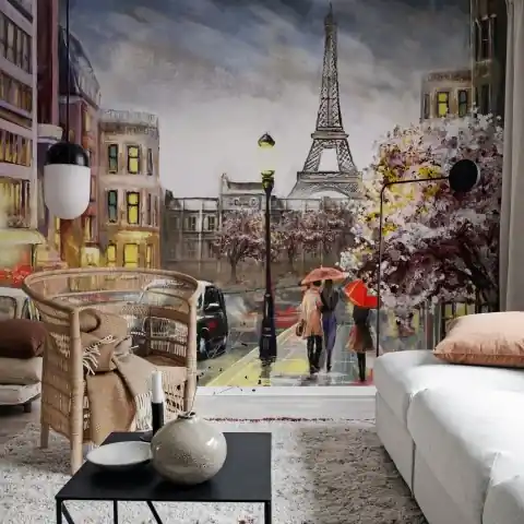 Cumpărături sigure Fototapet, Painting Paris, Rebel Walls