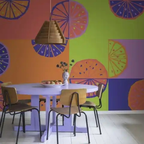 Fototapet, Lemon Slices, Neon, Rebel Walls Bestseller