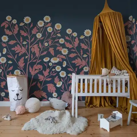 Bestseller Fototapet, Chamomille, Midnight, Rebel Walls