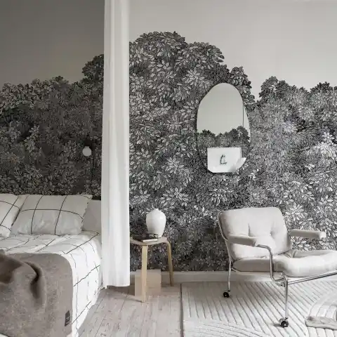 Bestseller Fototapet, Belle Buisson, Black, Rebel Walls