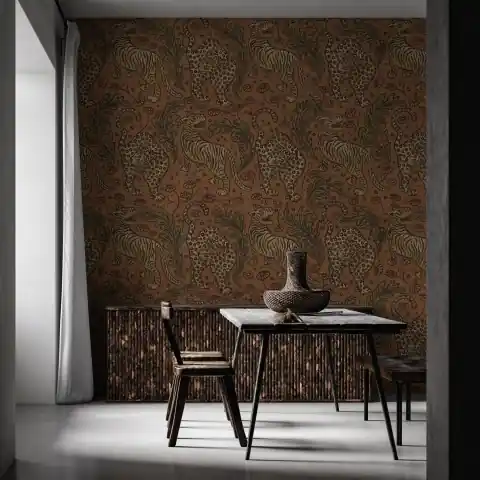 Fototapet, Bold Tigers, Velvet, Rebel Walls Ofertă specială