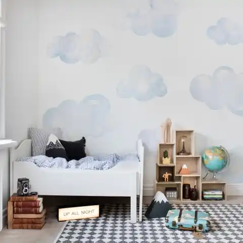 Calitate înaltă Fototapet, Watercolor Clouds, Rebel Walls