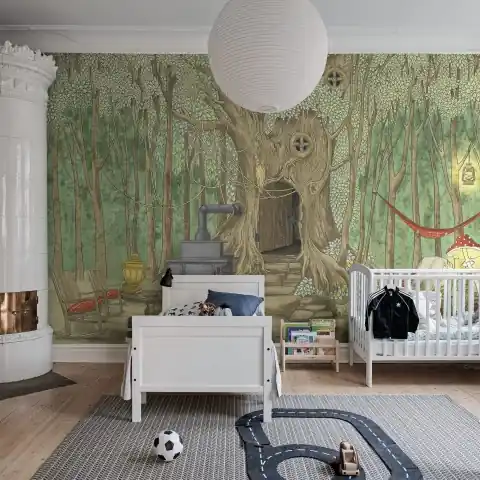 Fototapet, Fairy Tale, Forest Green, Rebel Walls Cumpărături sigure