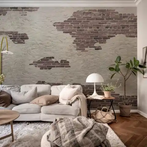 Fototapet, Ivory Bricks, Plaster, Rebel Walls Promoție