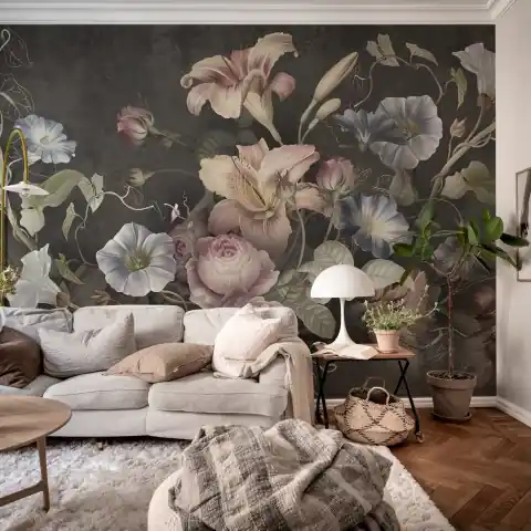 Nu rata Fototapet, Soft Bouquet, Dark, Rebel Walls