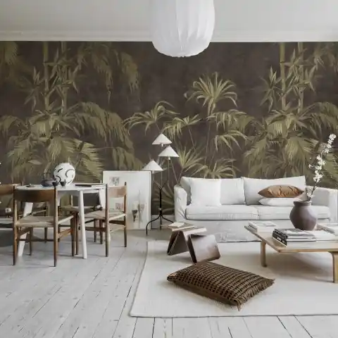 Ieftin Fototapet, Golden Jungle, Dark, Rebel Walls