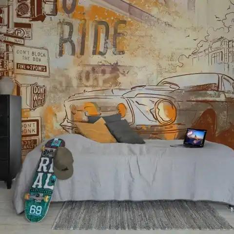 Cumpără online Fototapet, Street Race, Vintage, Rebel Walls