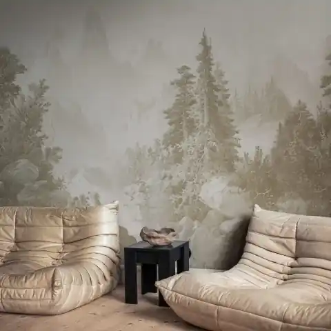 Fototapet, Mountain Horizon, Beige, Rebel Walls Cel mai vândut