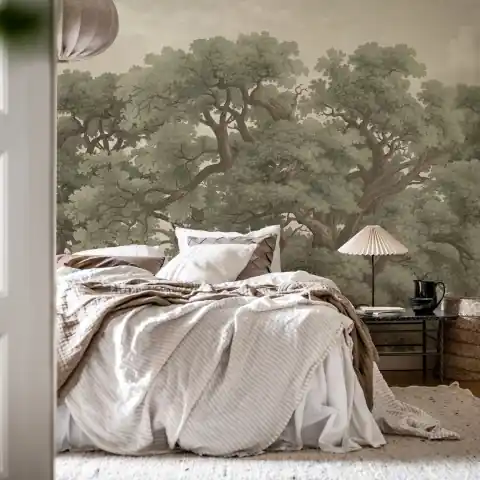 Fototapet, Vintage Oaks, Green, Rebel Walls Noutate