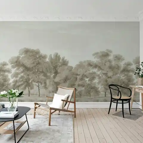 Ofertă de sezon Fototapet, Whispering Forest, Beige, Rebel Walls