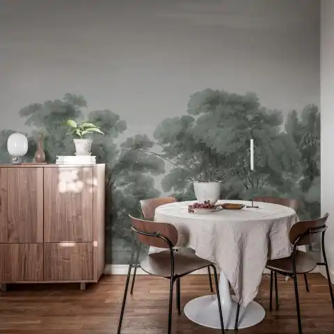 Preț redus Fototapet, Whispering Forest, Blue, Rebel Walls