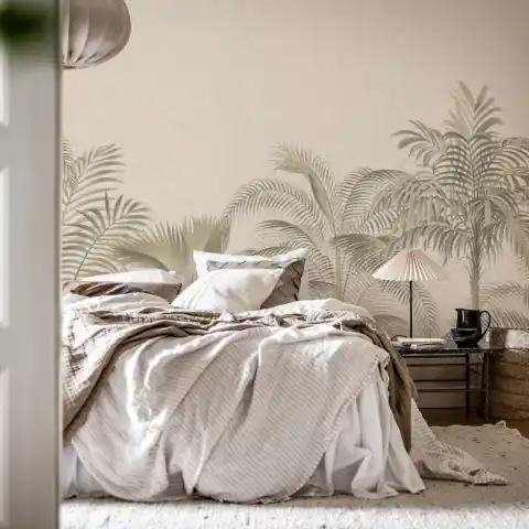 Fototapet, Retro Jungle, Beige, Rebel Walls Reducere extra
