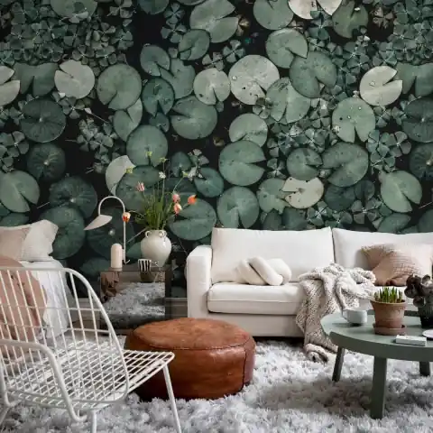 Ofertă Fototapet, Water Lilies, Green, Rebel Walls