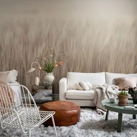 Preț redus Fototapet, Rye Field, Beige, Rebel Walls