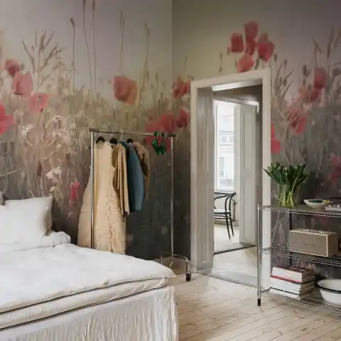 Promoție Fototapet, Poppy Field, Dawn, Rebel Walls