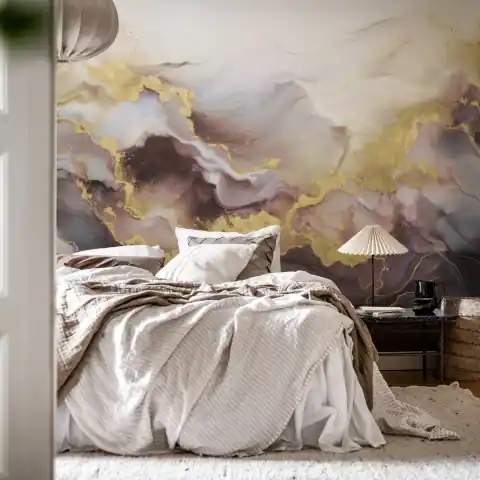 Cumpără acum Fototapet, Gold Stream, Lilac, Rebel Walls