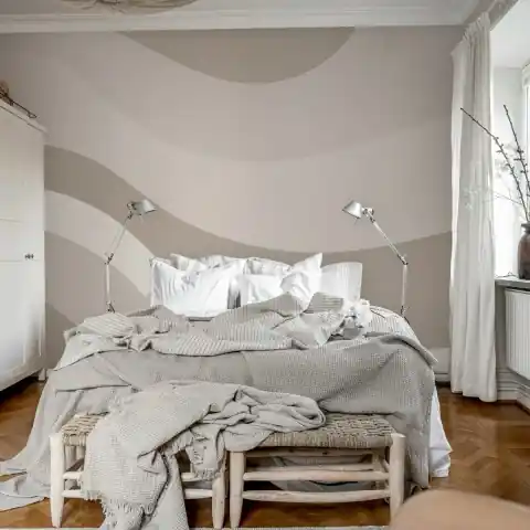 Fototapet, Smooth Waves, Gray, Rebel Walls Doar azi