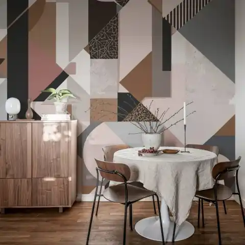 Cel mai bun preț Fototapet, Retro Shapes, Pastel, Rebel Walls